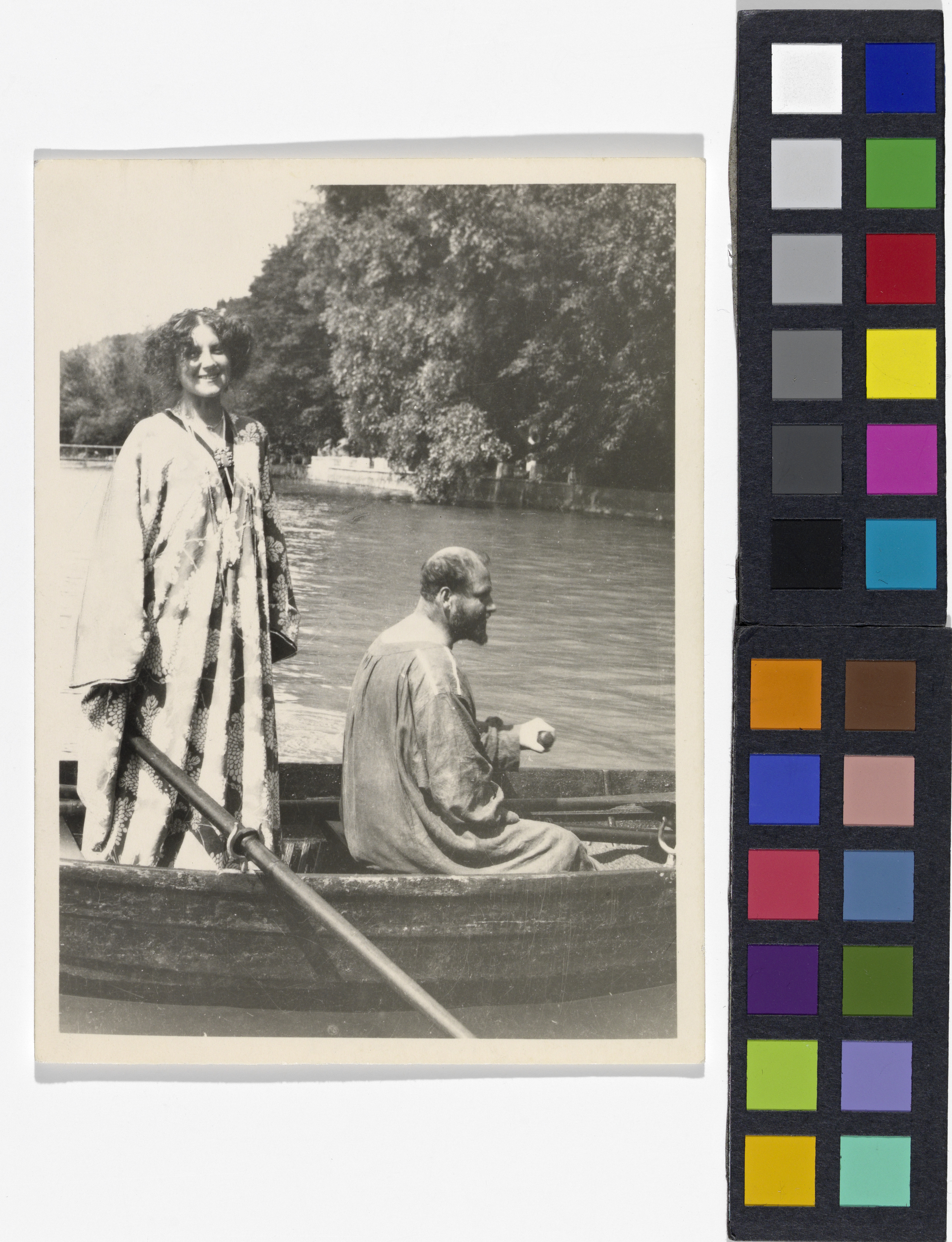 Emilie Flöge and Gustav Klimt at Lake Attersee in 1909